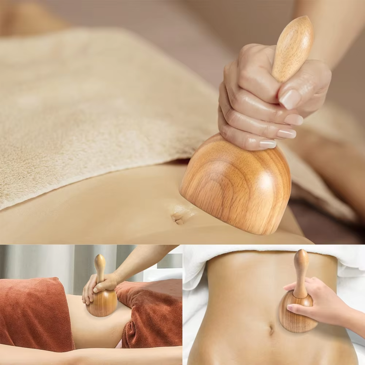 Kit Complet Maderothérapie Anti-Cellulite 10 Pièces En Bois - Ezero, Sans Produits Chimiques