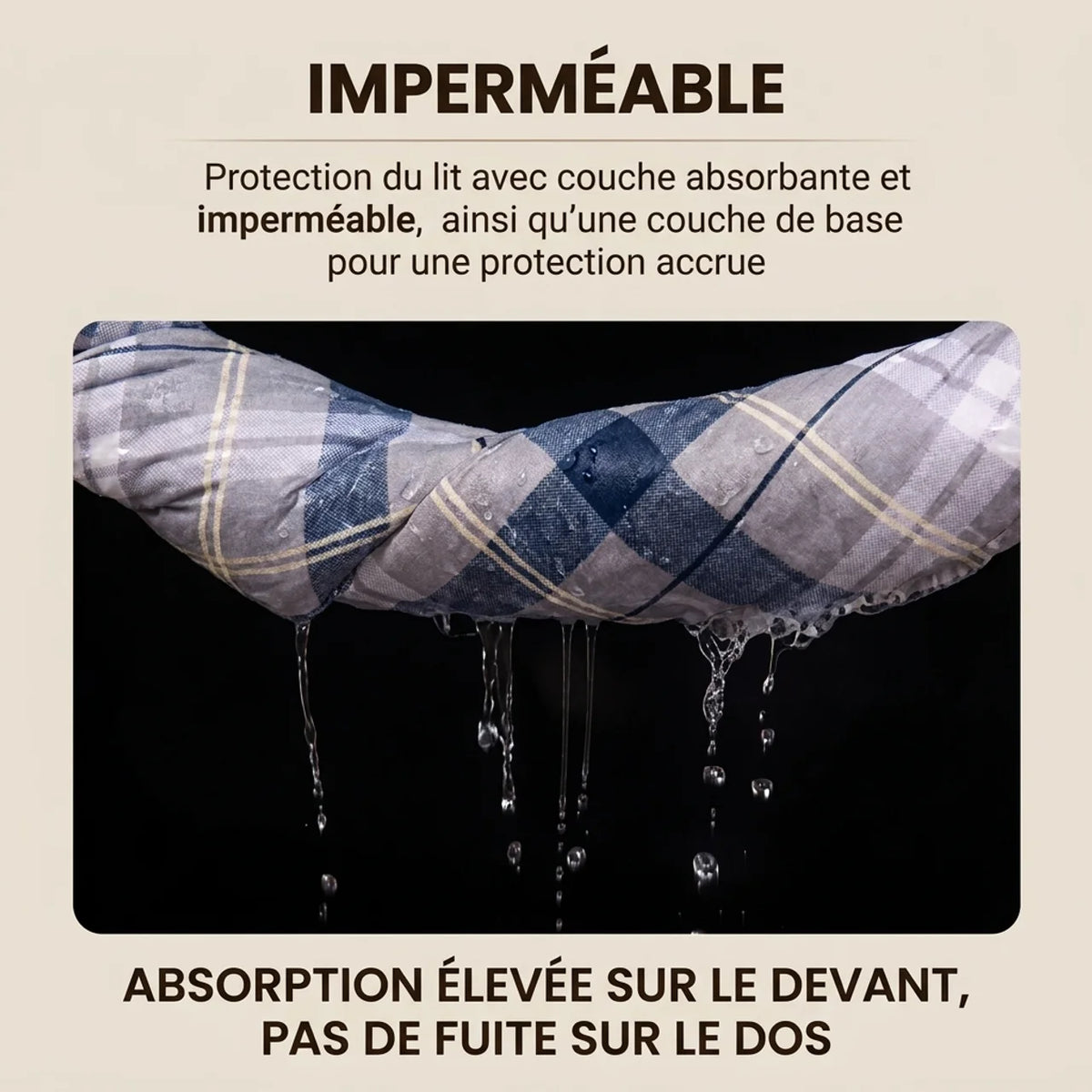 Aalèse lavable et réutilisable anti-fuite Protection lit & fauteuil