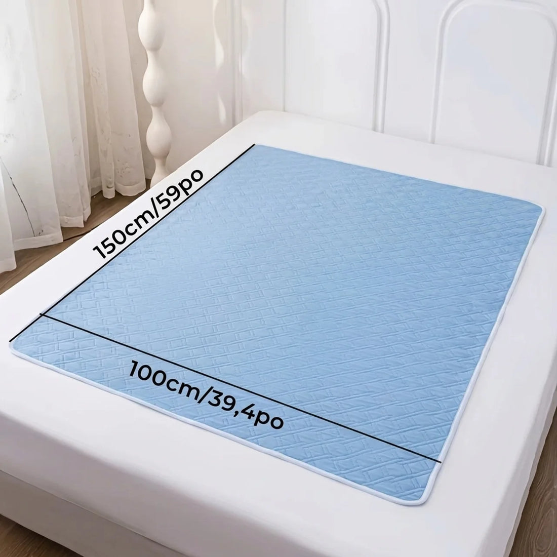 Alèse d'Incontinence Lavable et Respirante en Coton Réutilisable Imperméable & Absorbante