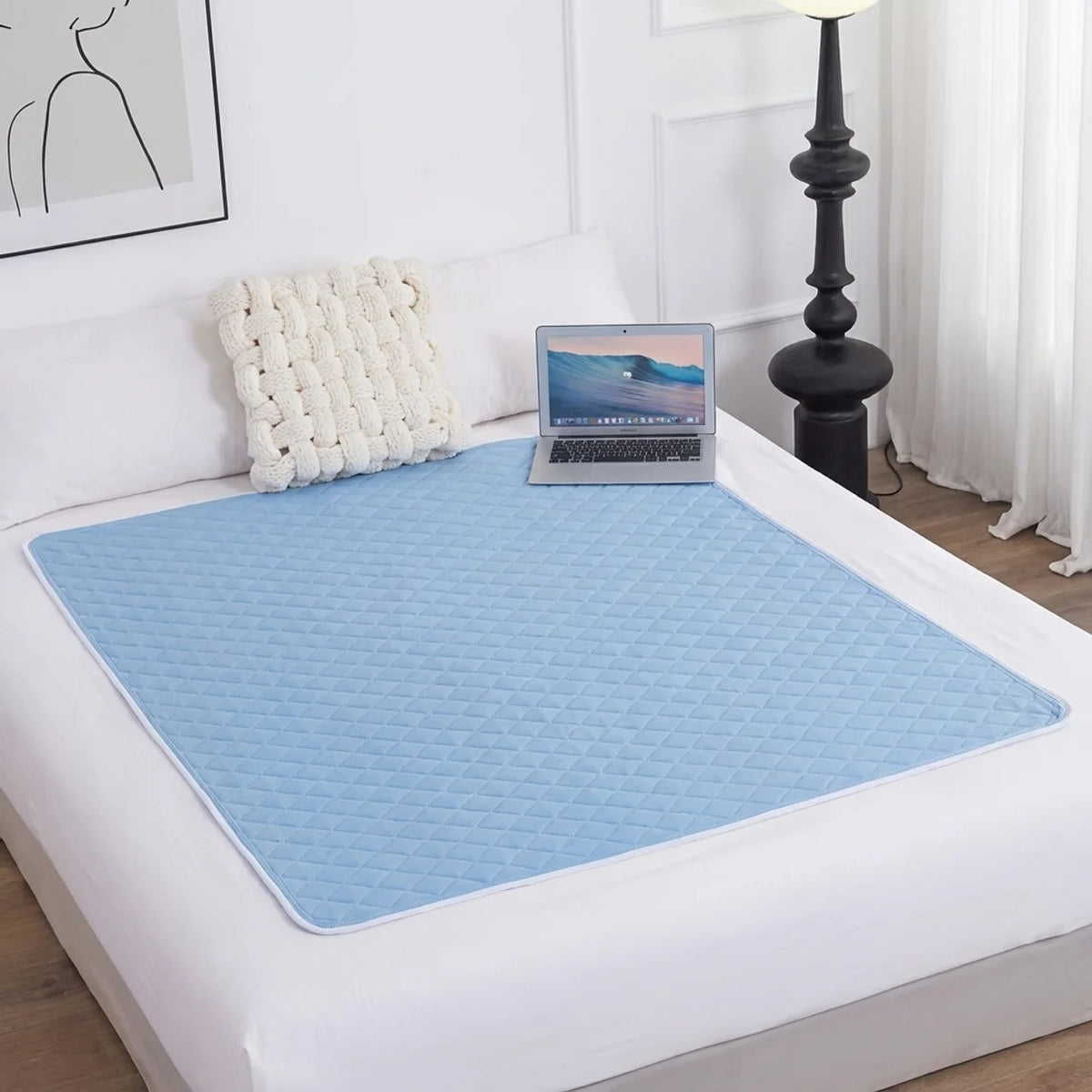 Alèse d'Incontinence Lavable et Respirante en Coton Réutilisable Imperméable & Absorbante