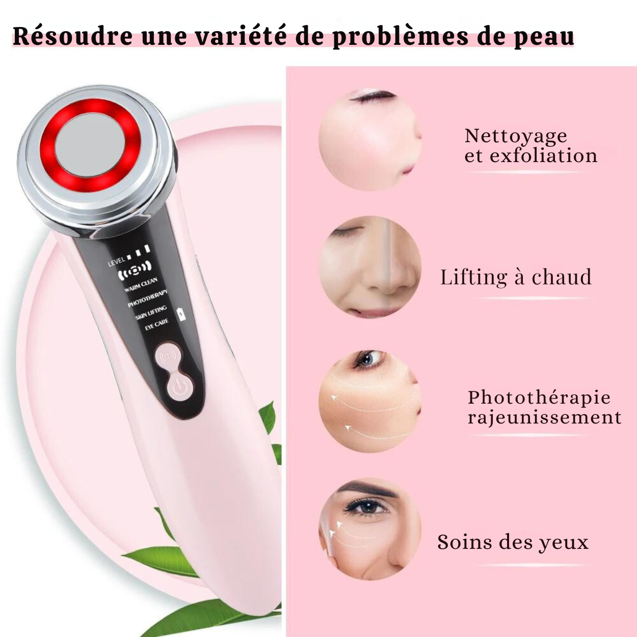 Appareil de Massage Rajeunissement Facial 5 en 1