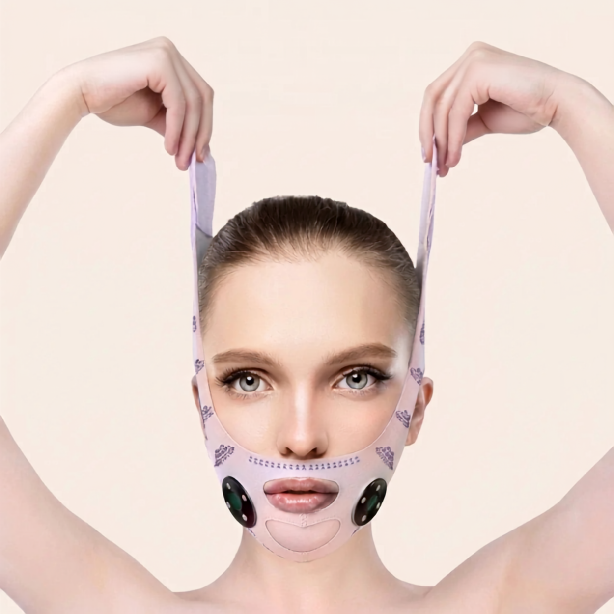 Appareil de Lifting Facial EMS V-Shape Masseur Électrique Réducteur de Double Menton