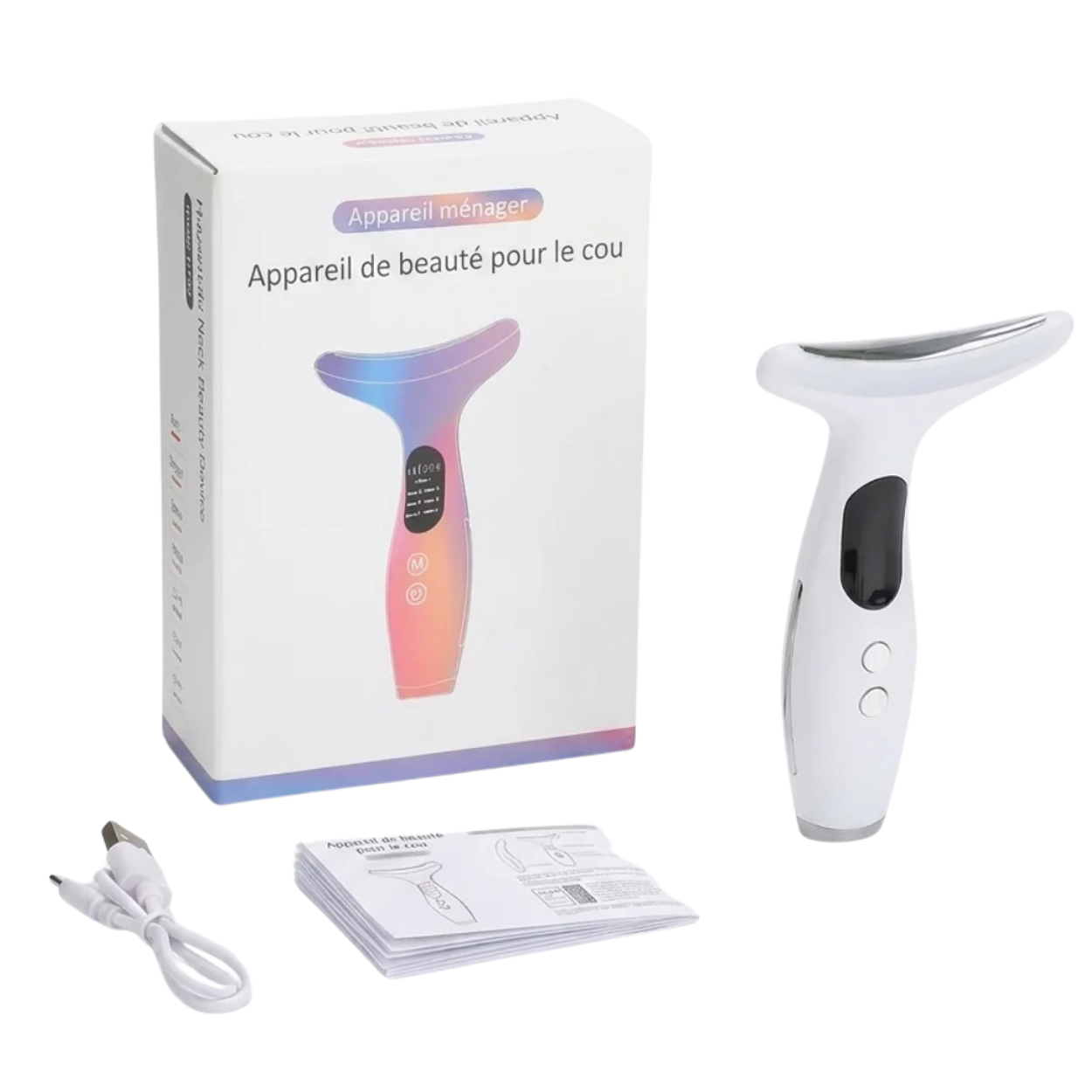 Appareil de Lifting Visage et Cou LED 7 Couleurs