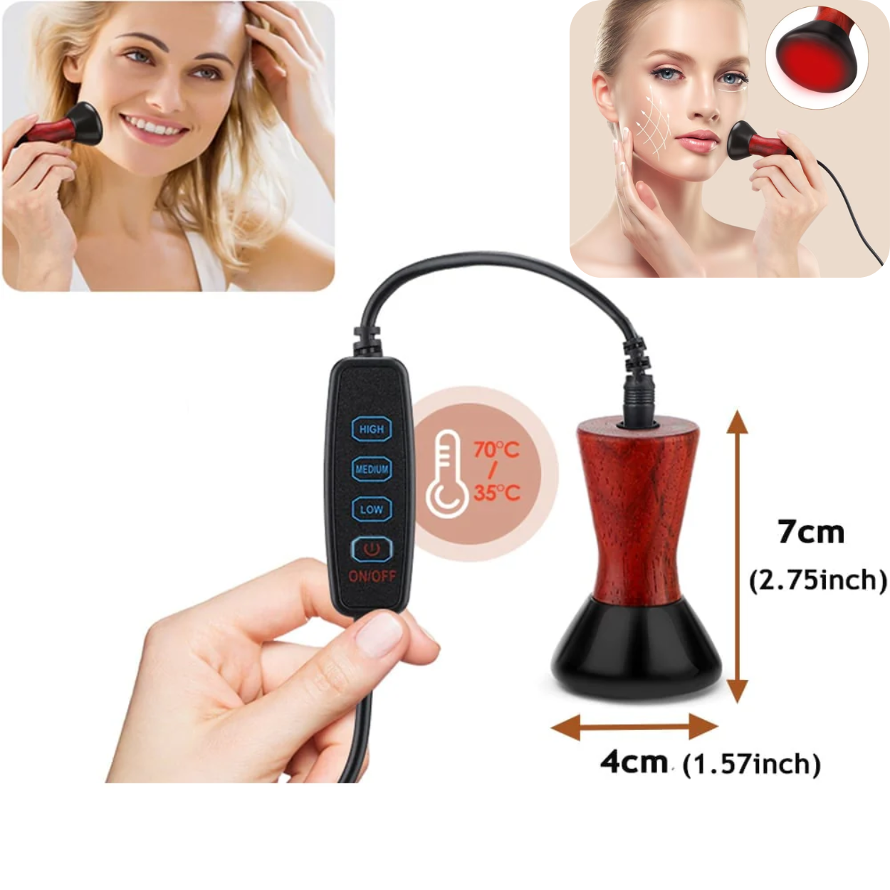 Appareil de massage chauffant Gua Sha