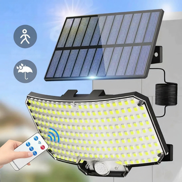 Applique solaire extérieure 234 LED détecteur de mouvement IP65 3 modes d'éclairage