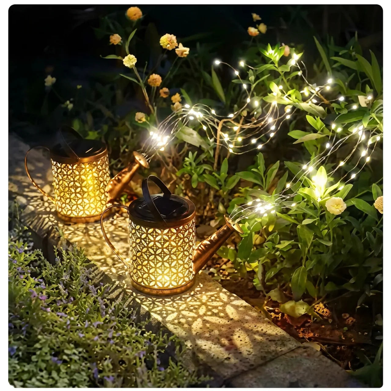Arrosoir Solaire Lumineux Décoratif