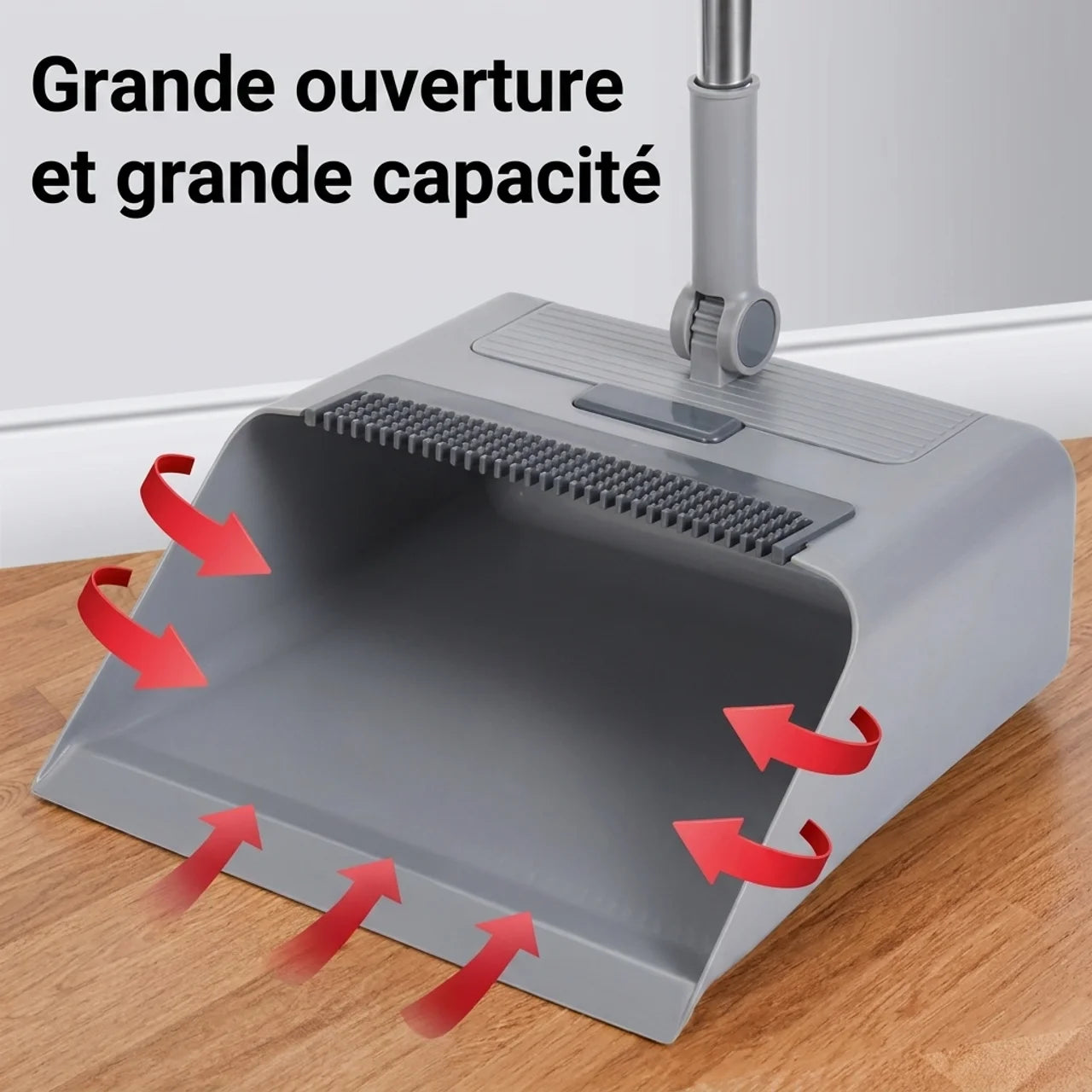Balai & Pelle à Manche Long Kit de Nettoyage Ergonomique