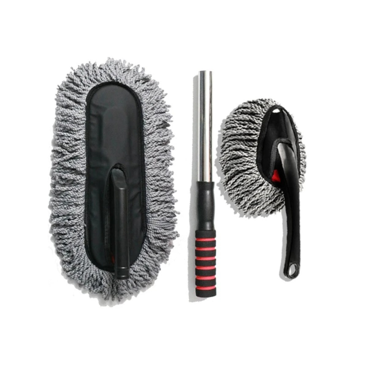 Balai de Lavage Auto en Microfibre avec Manche Télescopique Extensible