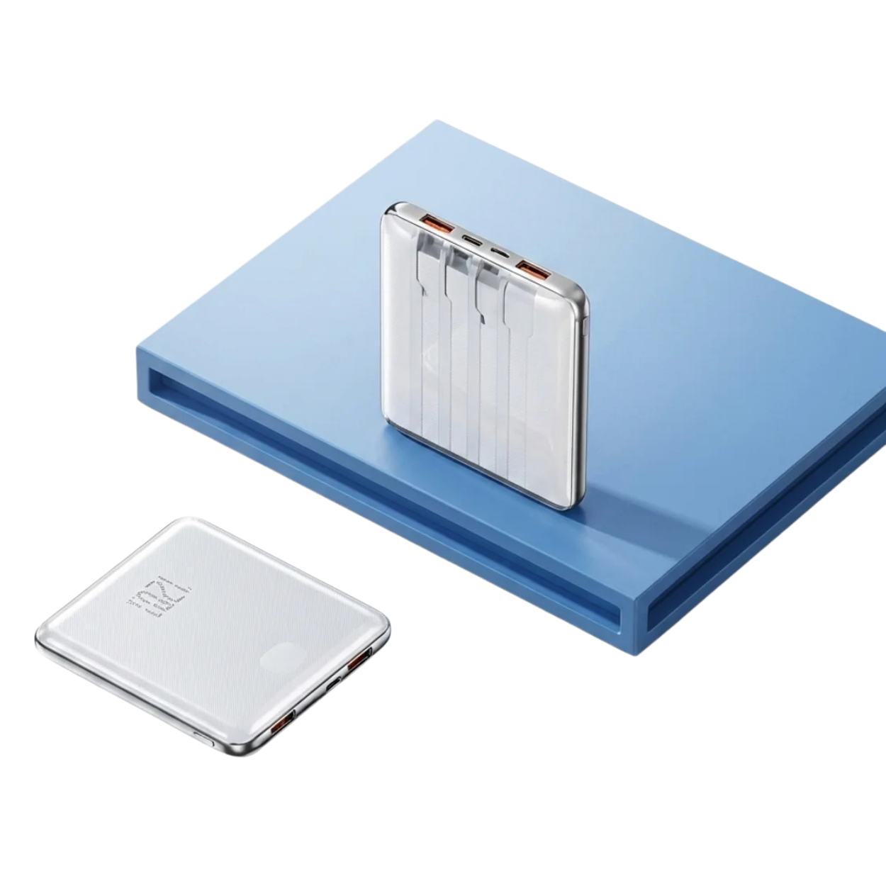 Batterie Externe Ultra Fine Câbles Intégrés et Écran LED Power Bank Recharge Rapide