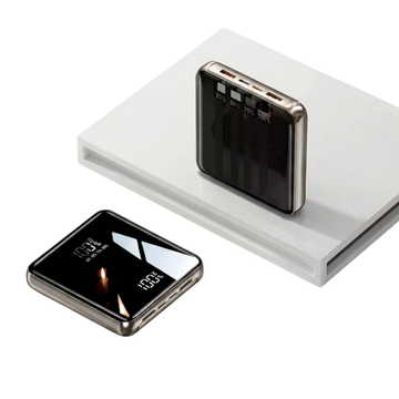 Batterie Externe Ultra Fine Câbles Intégrés et Écran LED Power Bank Recharge Rapide