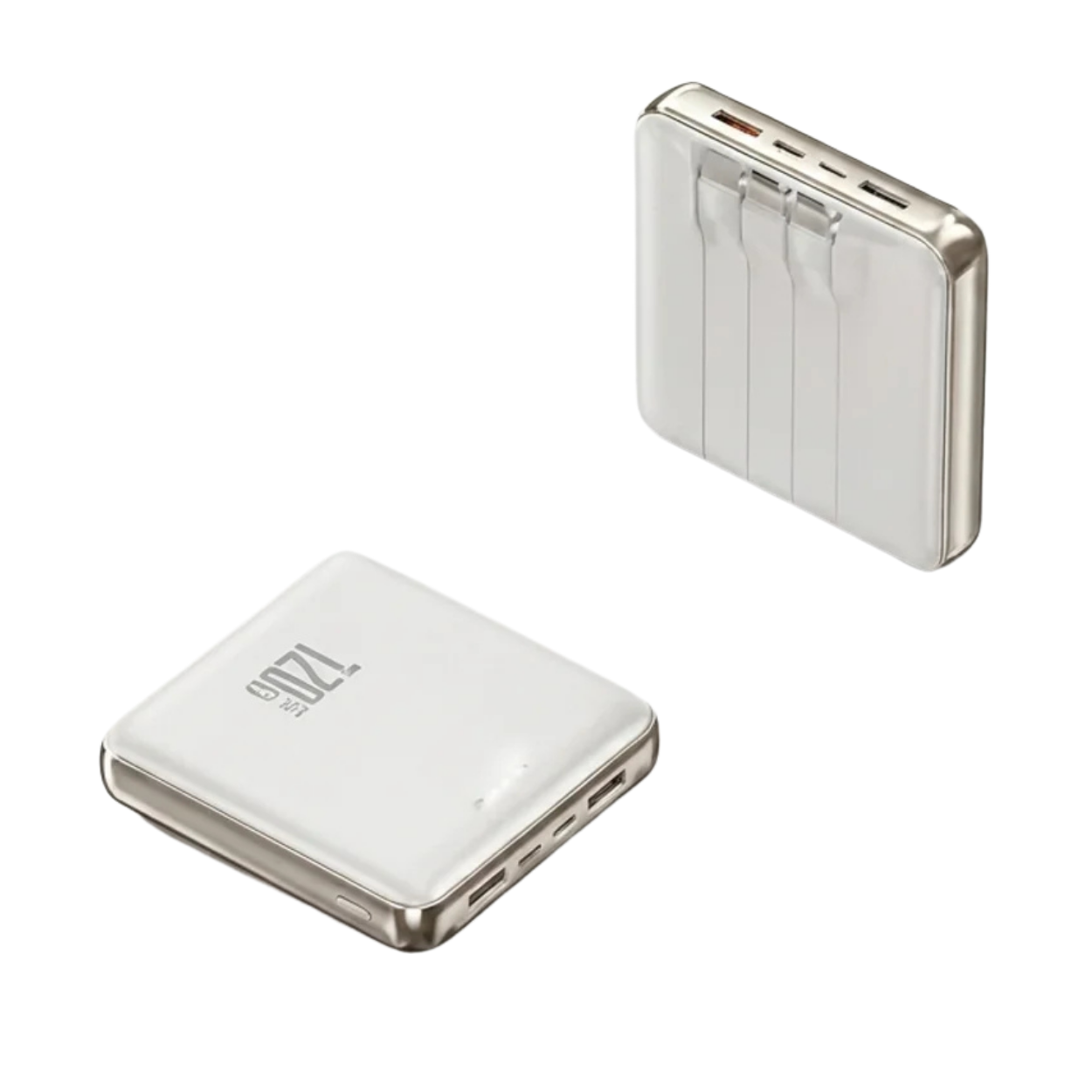 Batterie Externe Ultra Fine Câbles Intégrés et Écran LED Power Bank Recharge Rapide
