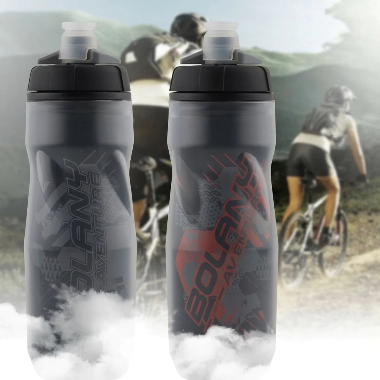 Bidon Cyclisme 610ml Gourde de Sport Étanche & Sans Toxines
