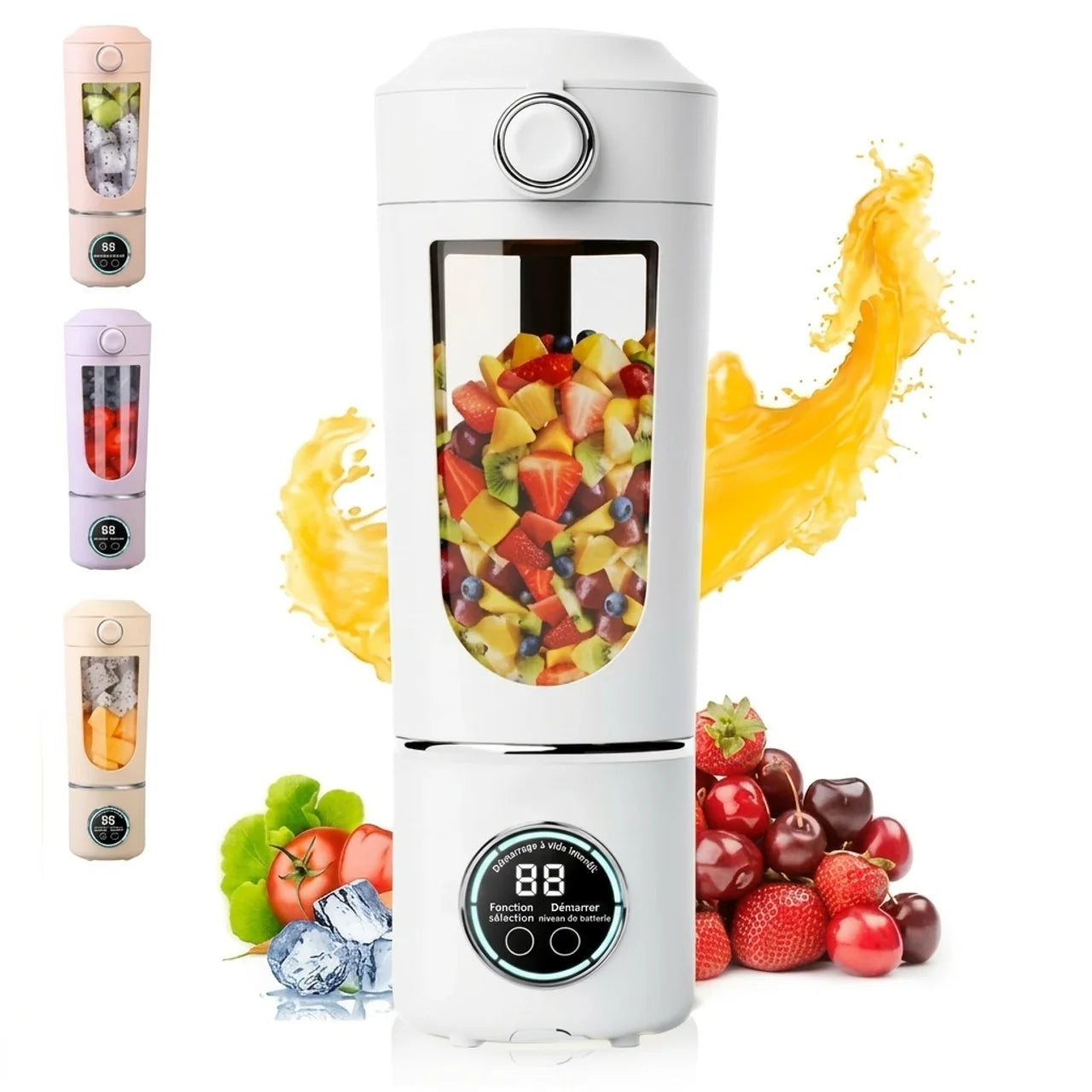 Blender Portable Électrique 700ml 7.4V Smoothies Jus et Purée Bébé