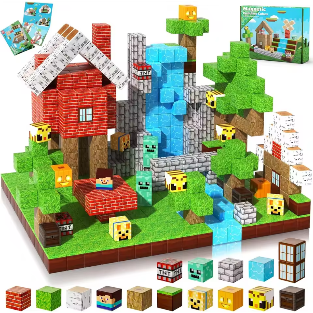 Blocs de Construction Magnétiques Univers Mine World