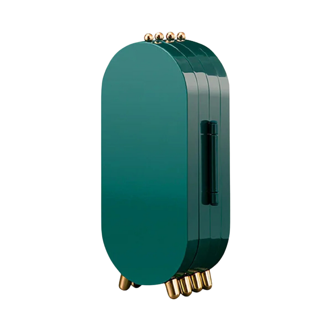 Boîte de Rangement Pliable pour Bijoux avec Miroir
