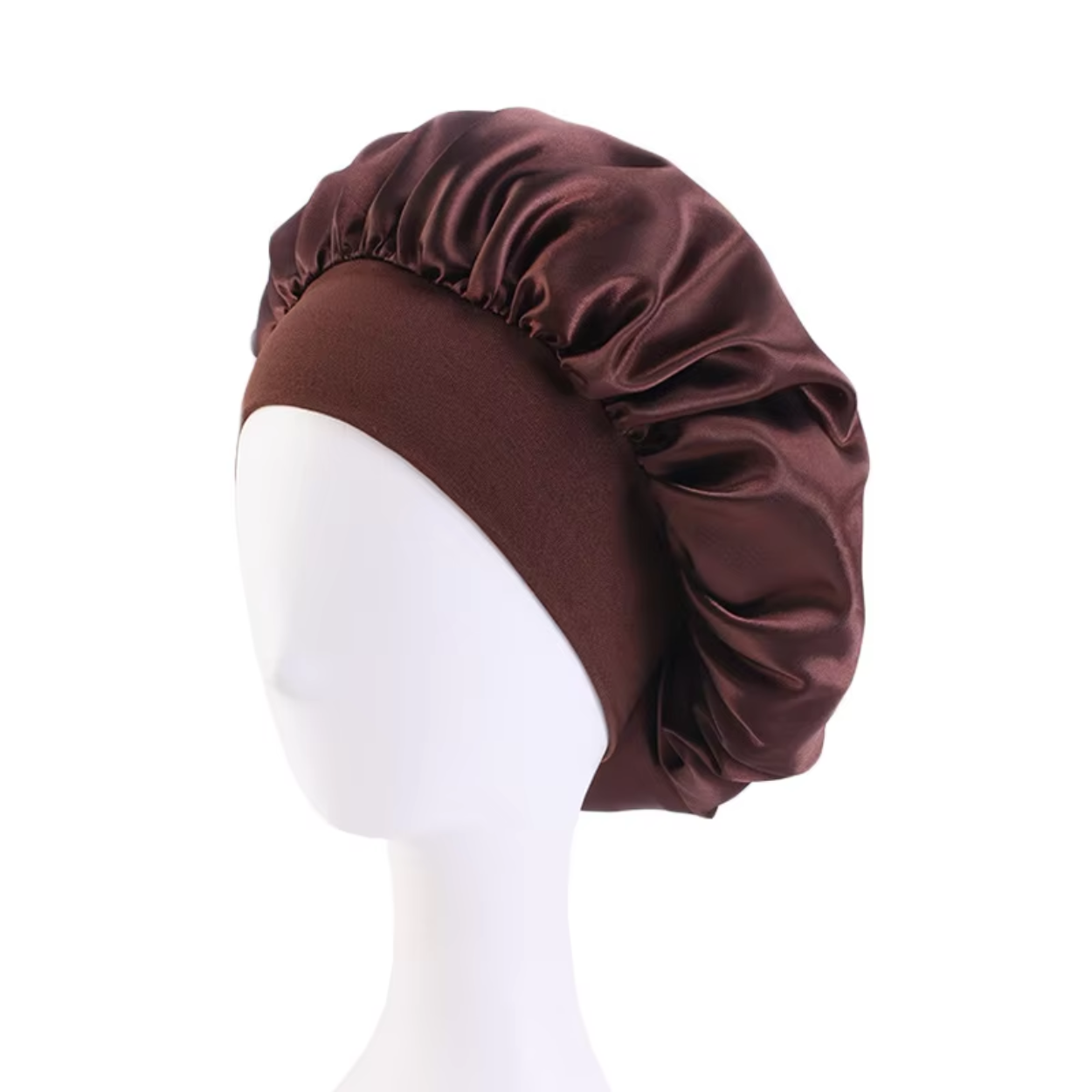 Bonnet en Satin Large Bande