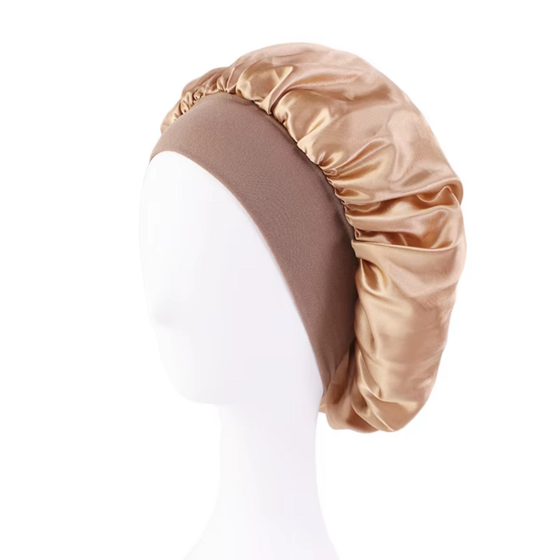 Bonnet en Satin Large Bande