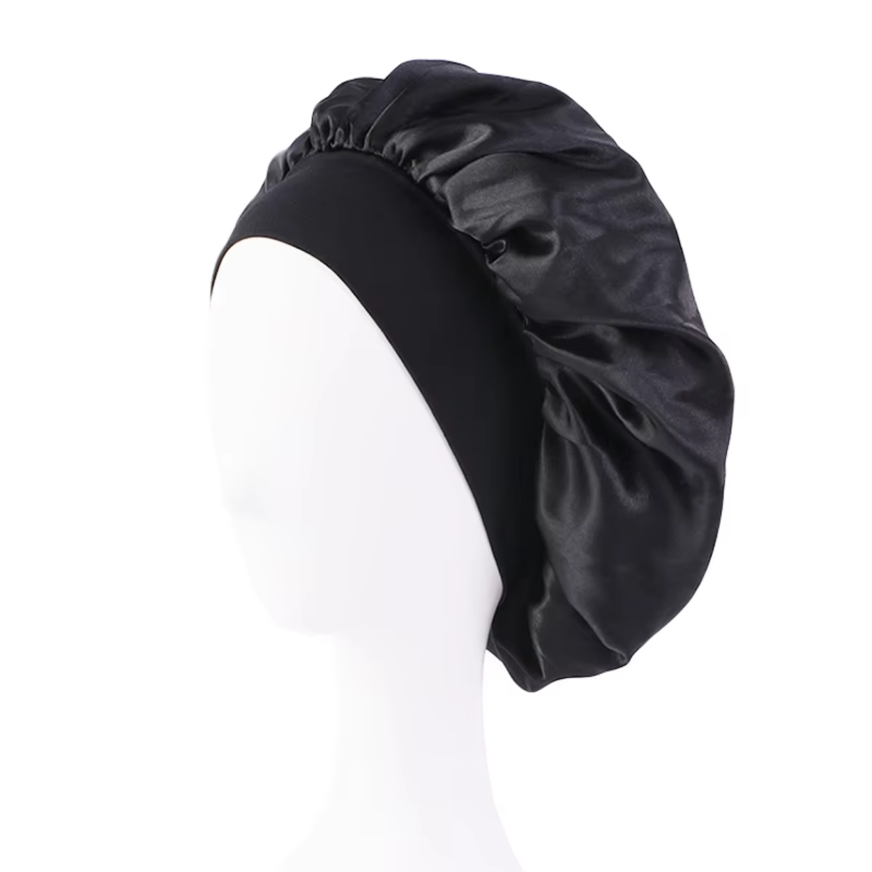 Bonnet en Satin Large Bande