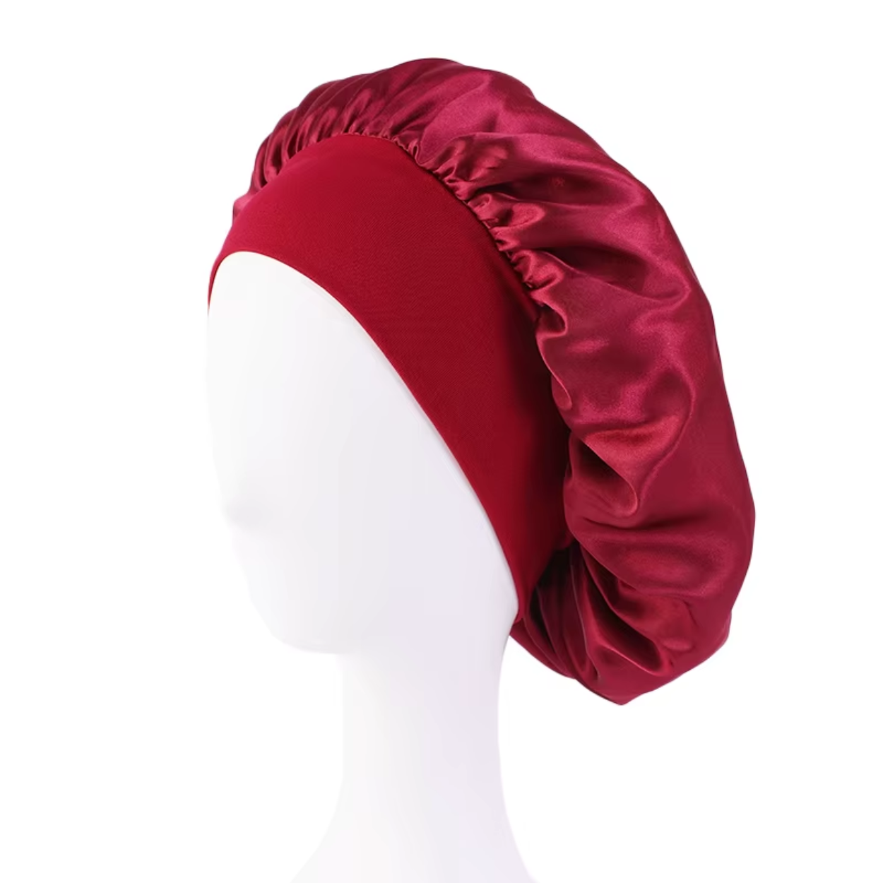 Bonnet en Satin Large Bande