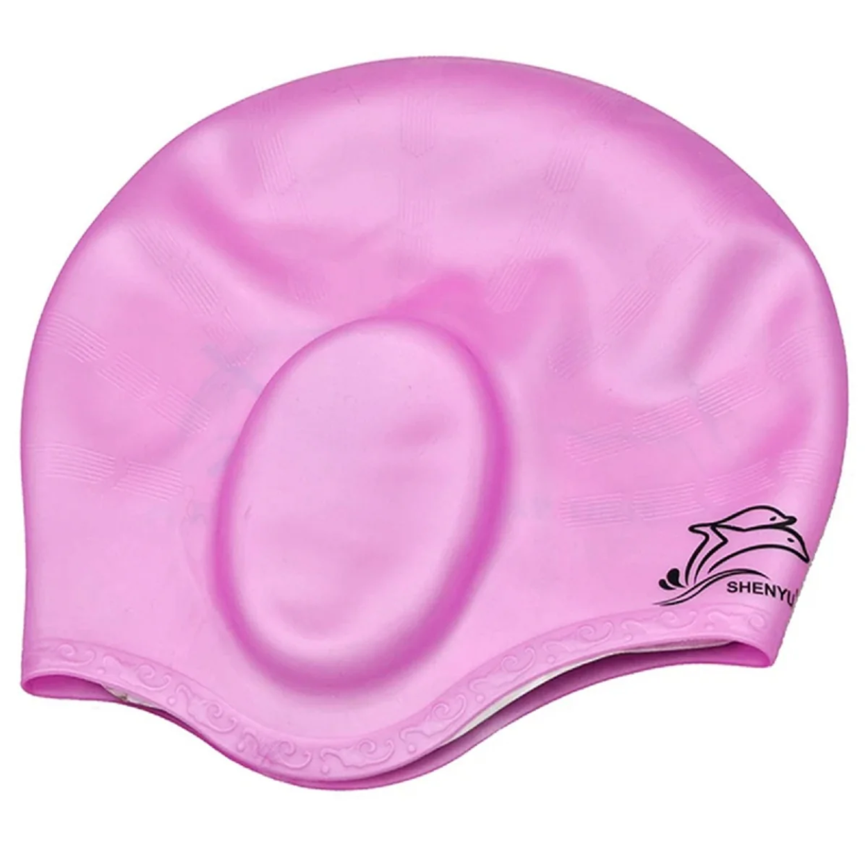 Bonnet de Bain en Silicone Étanche Protection Oreilles Antidérapant
