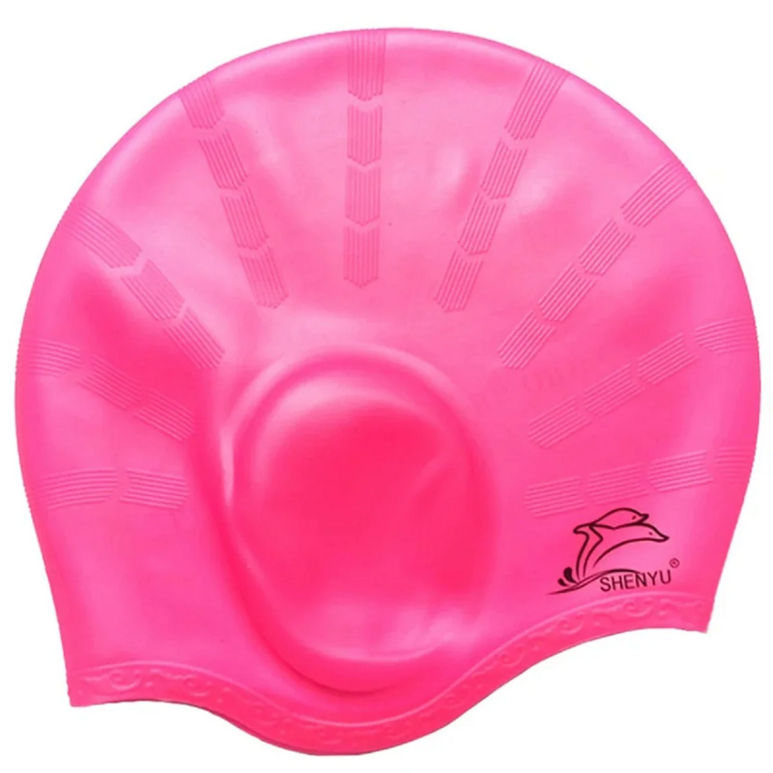 Bonnet de Bain en Silicone Étanche Protection Oreilles Antidérapant