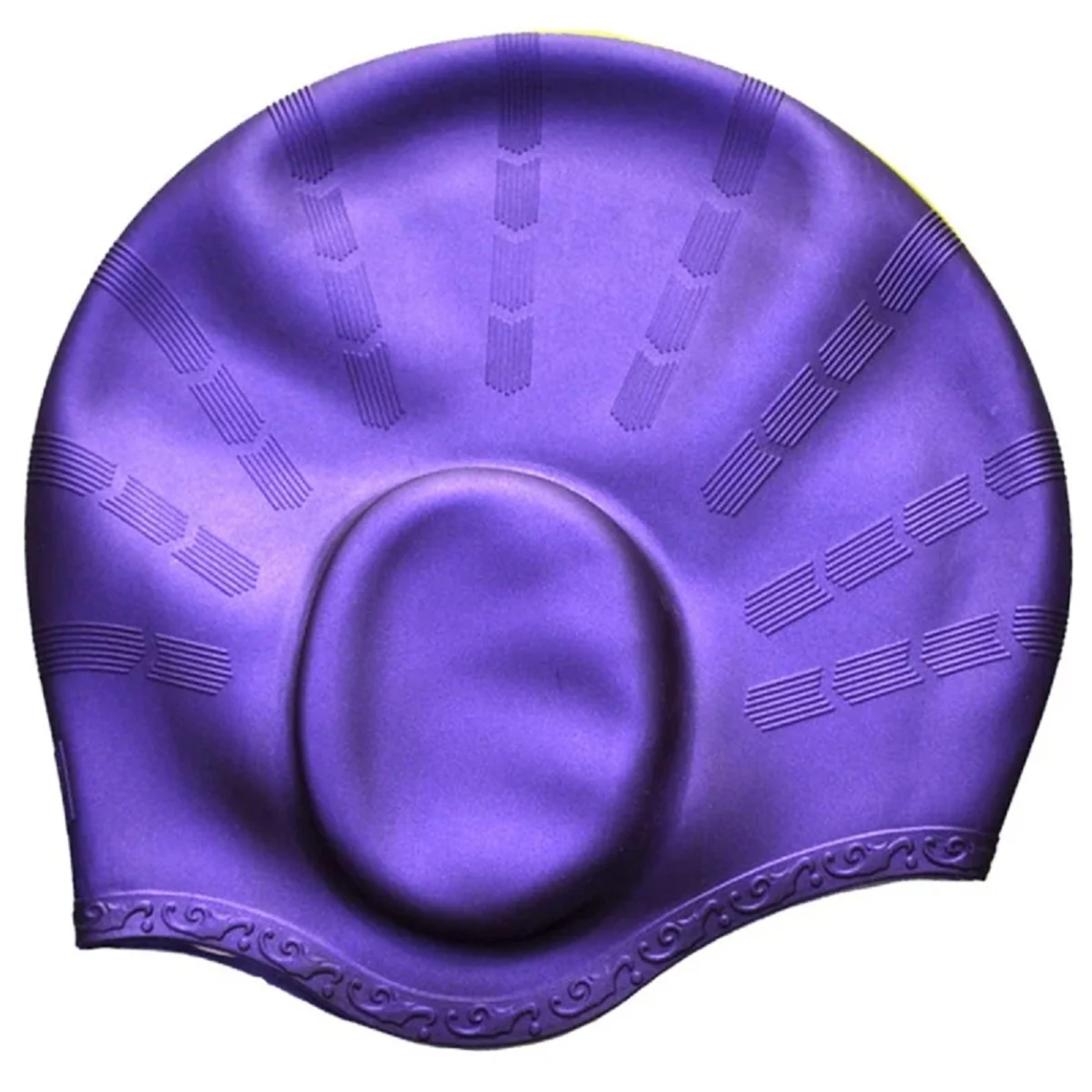 Bonnet de Bain en Silicone Étanche Protection Oreilles Antidérapant