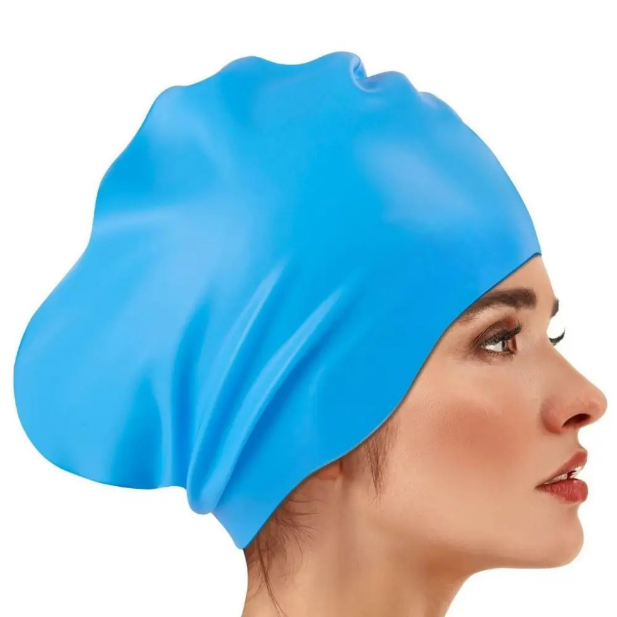 Bonnet de bain XL pour cheveux longs