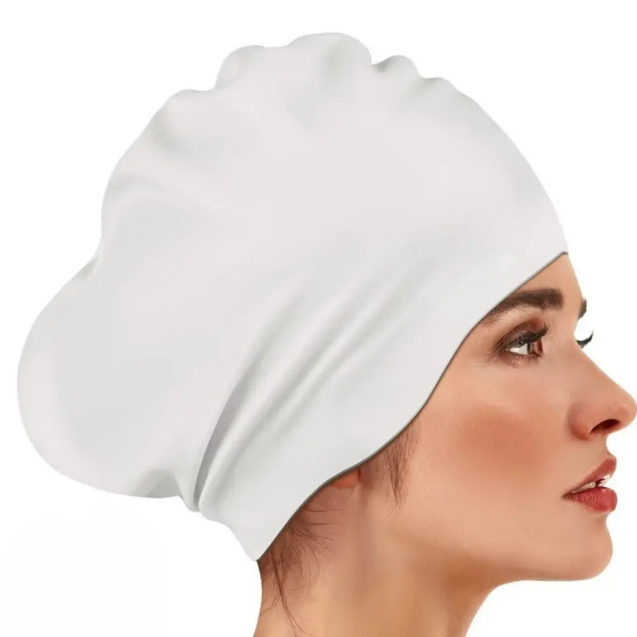 Bonnet de bain XL pour cheveux longs