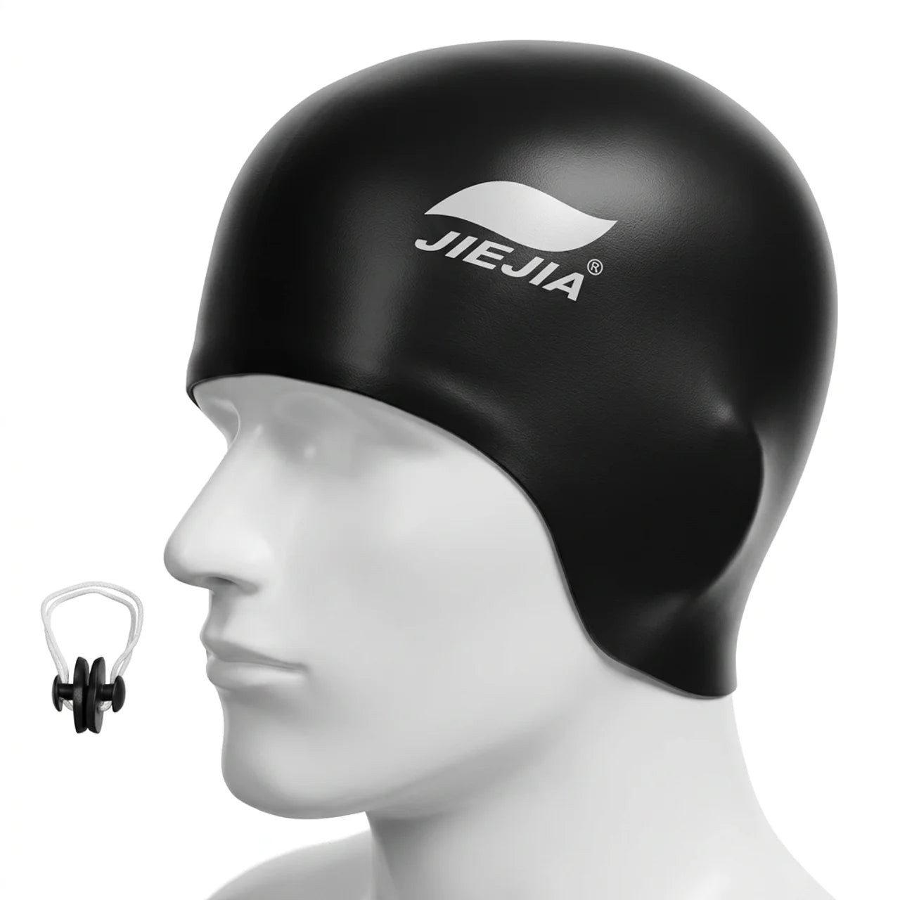 Bonnet de Bain en Silicone Ultra-Doux Étanche avec Protection des Oreilles