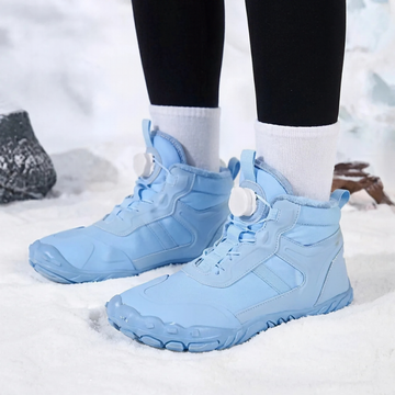 Bottines de Neige Barefoot Chaudes & Imperméables avec Laçage Rapide à Molette
