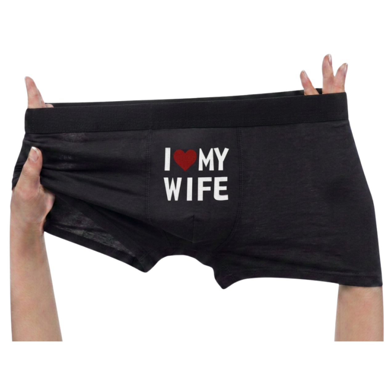Boxer Homme I Love My Wife Respirant Confortable et Cadeau Romantique