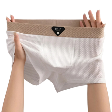 Boxer Homme Respirant en Soie Glacée Caleçon Grande Taille Ultra Confort
