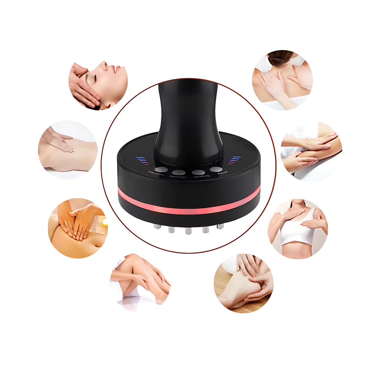 Brosse Méridienne Électrique Massage Vibrant