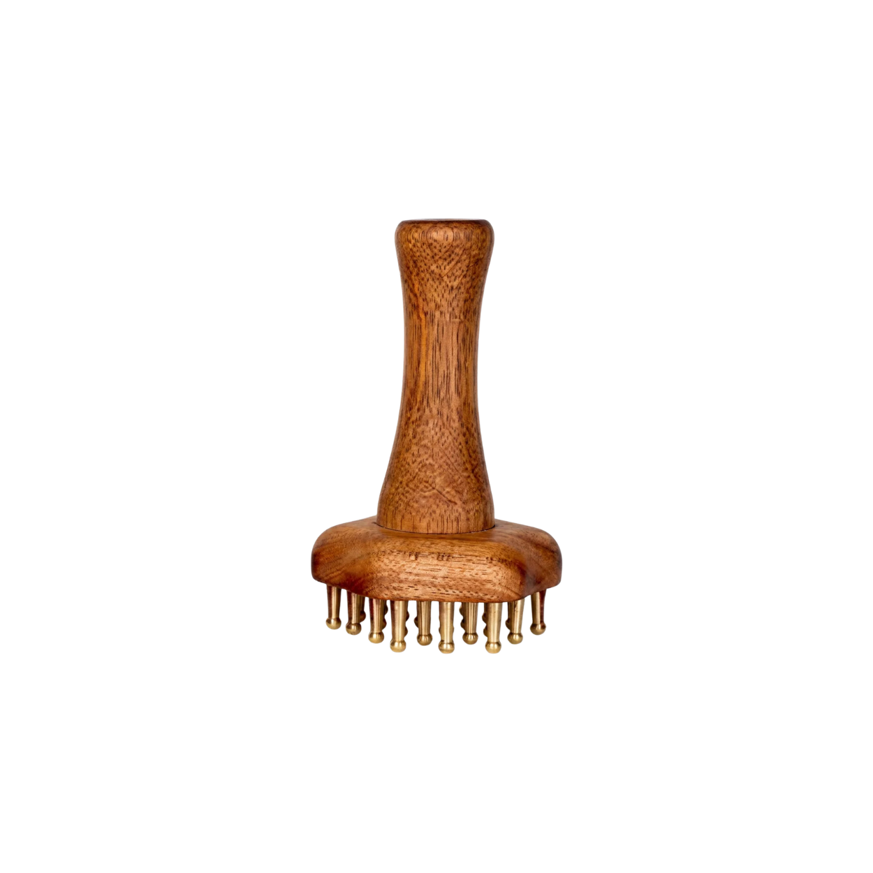 Brosse de Massage Gua Sha en Bois & Laiton 24 Points