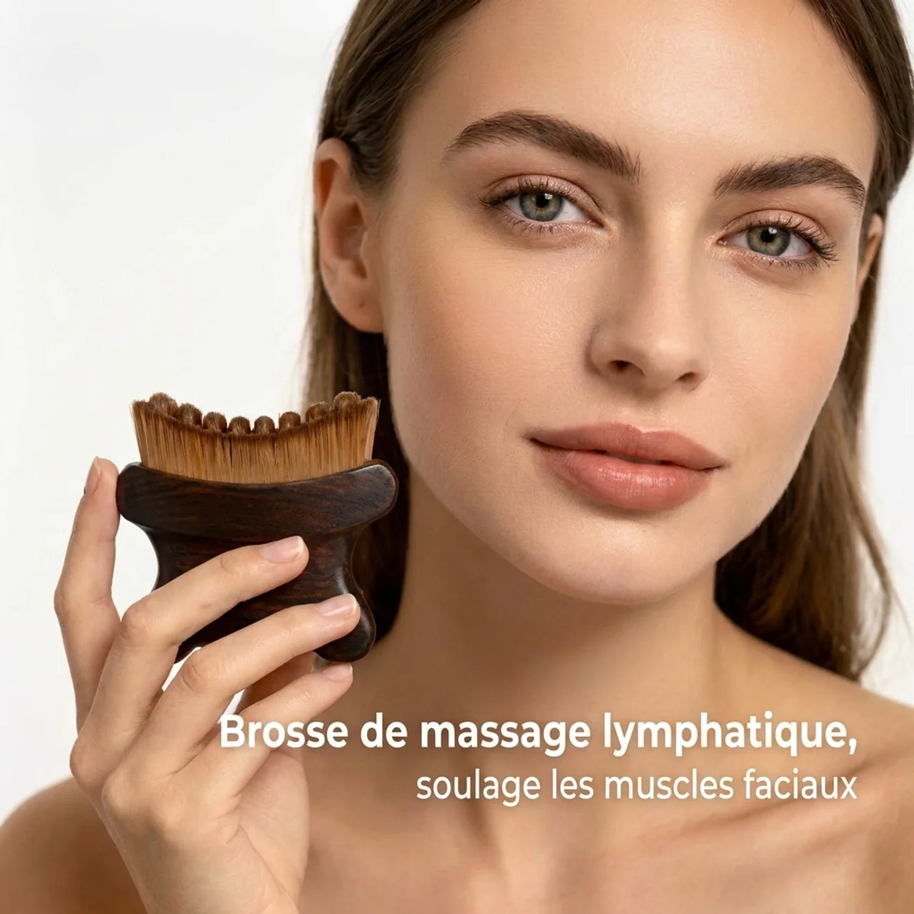 Brosse de Massage Lymphatique Visage Mâchoire et Cou