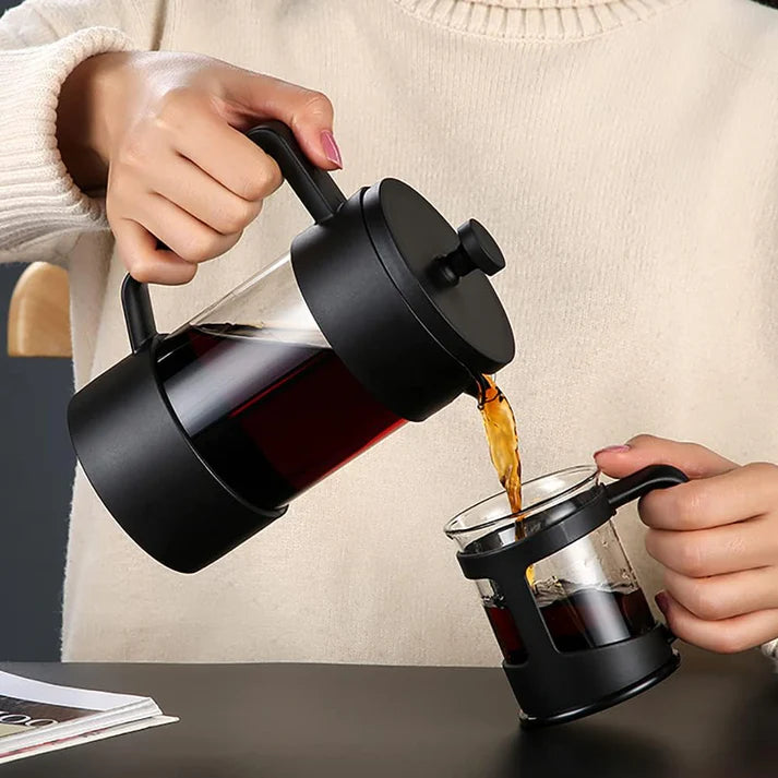 Cafetière à Piston Presse Française Verre Borosilicate Premium