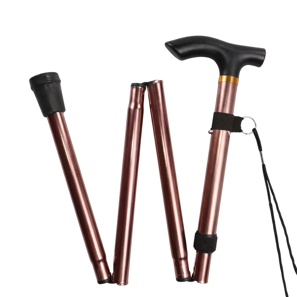 Canne de Marche Télescopique & Pliante en Aluminium