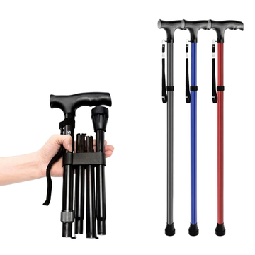 Canne de Marche Télescopique & Pliante en Aluminium