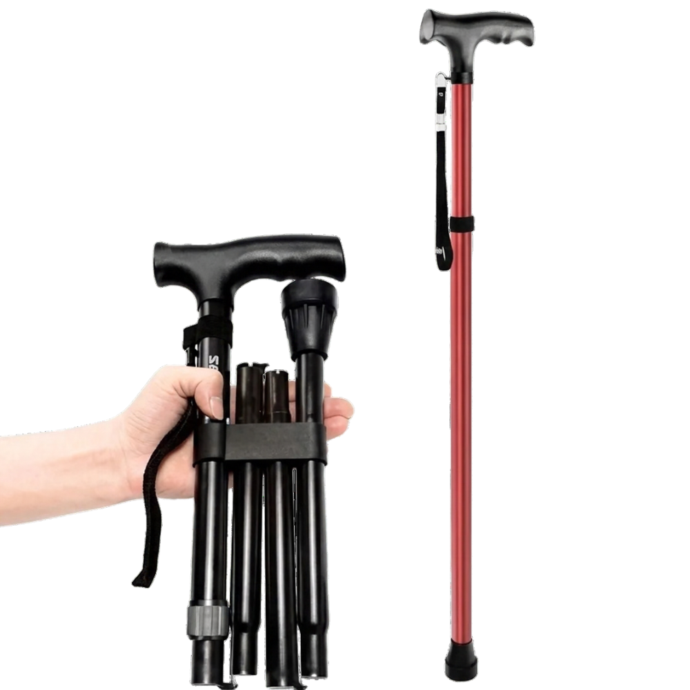 Canne de Marche Télescopique & Pliante en Aluminium