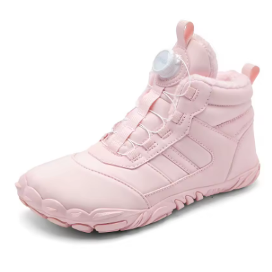 Bottines de Neige Barefoot Chaudes & Imperméables avec Laçage Rapide à Molette