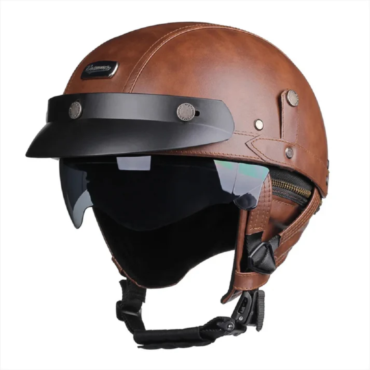 Casque Moto Demi-Jet Rétro