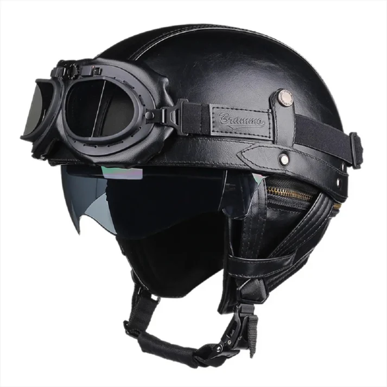 Casque Moto Demi-Jet Rétro