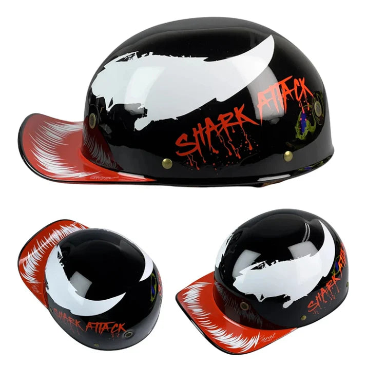 Casque Moto Vintage Léger