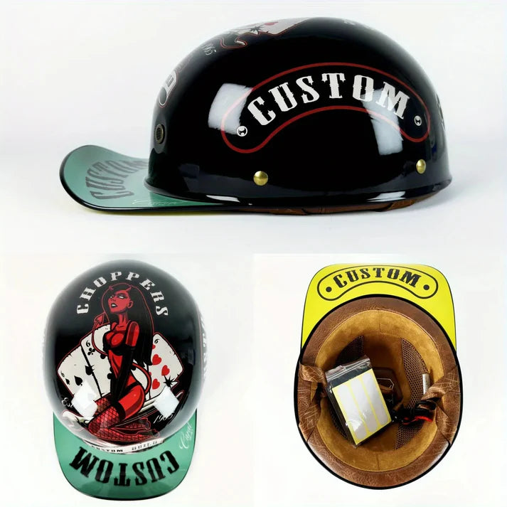 Casque Moto Vintage Léger