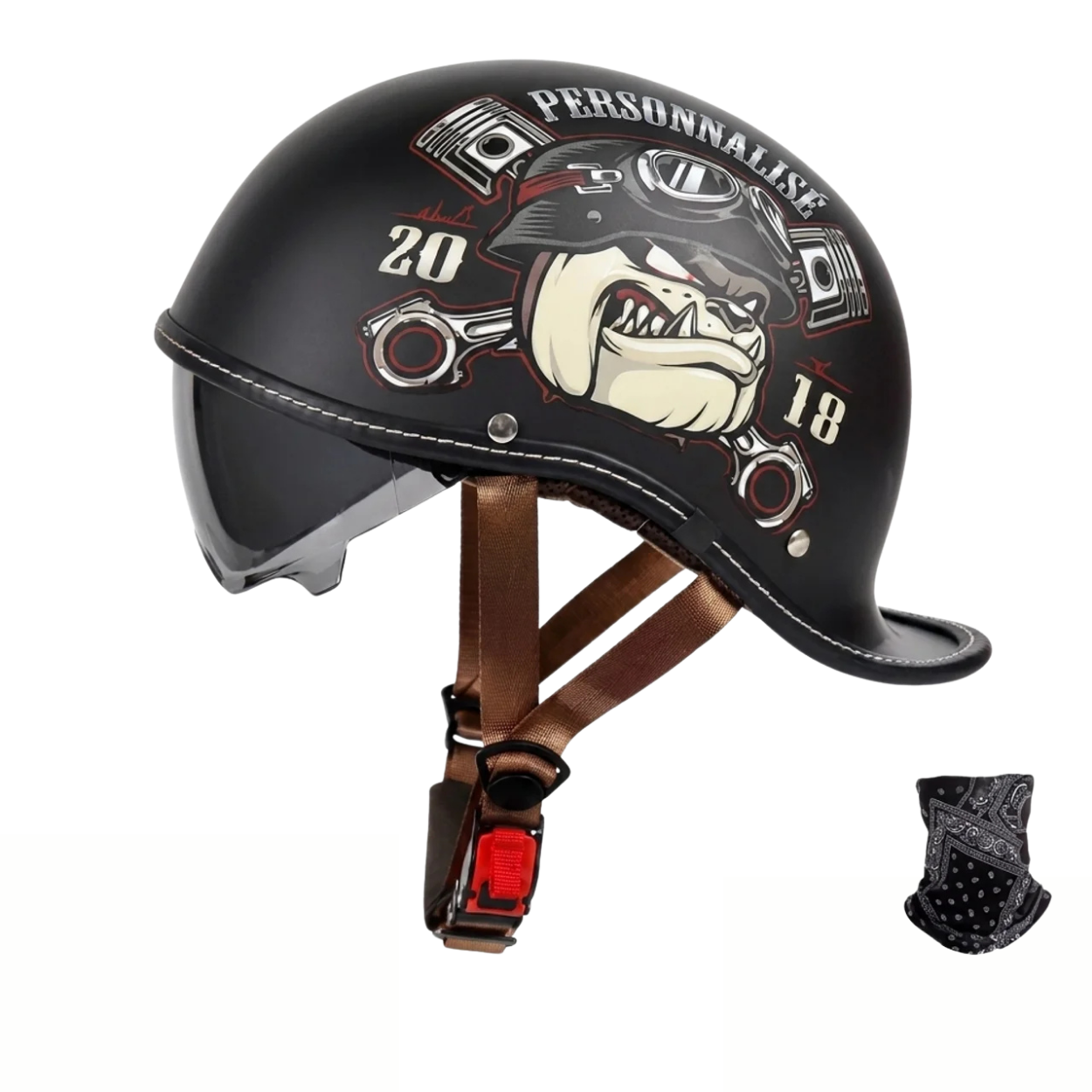 Casque Moto Vintage Style Custom Biker