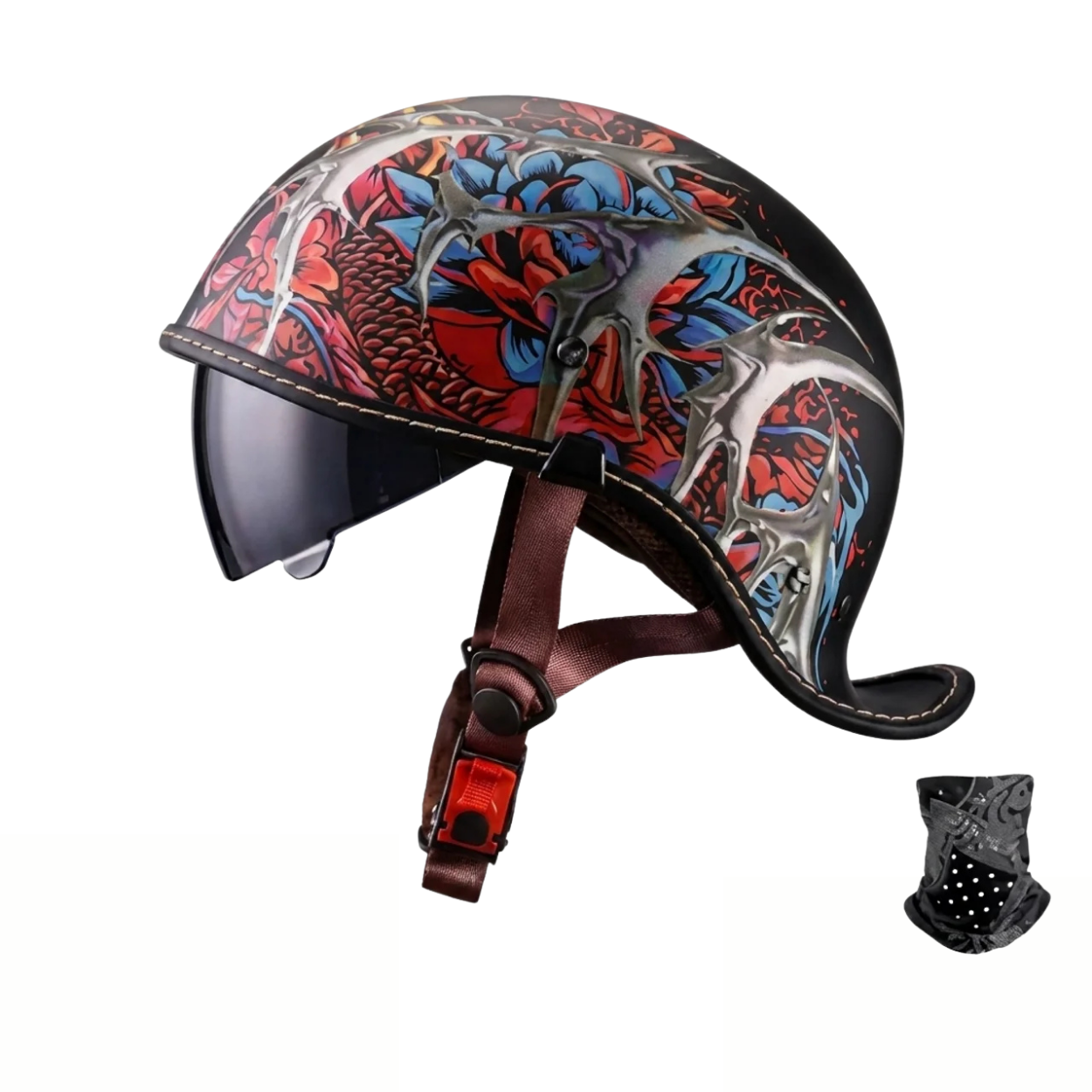 Casque Moto Vintage Style Custom Biker
