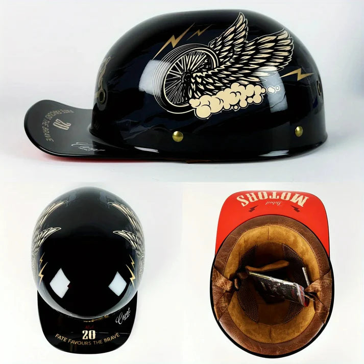 Casque Moto Vintage Léger