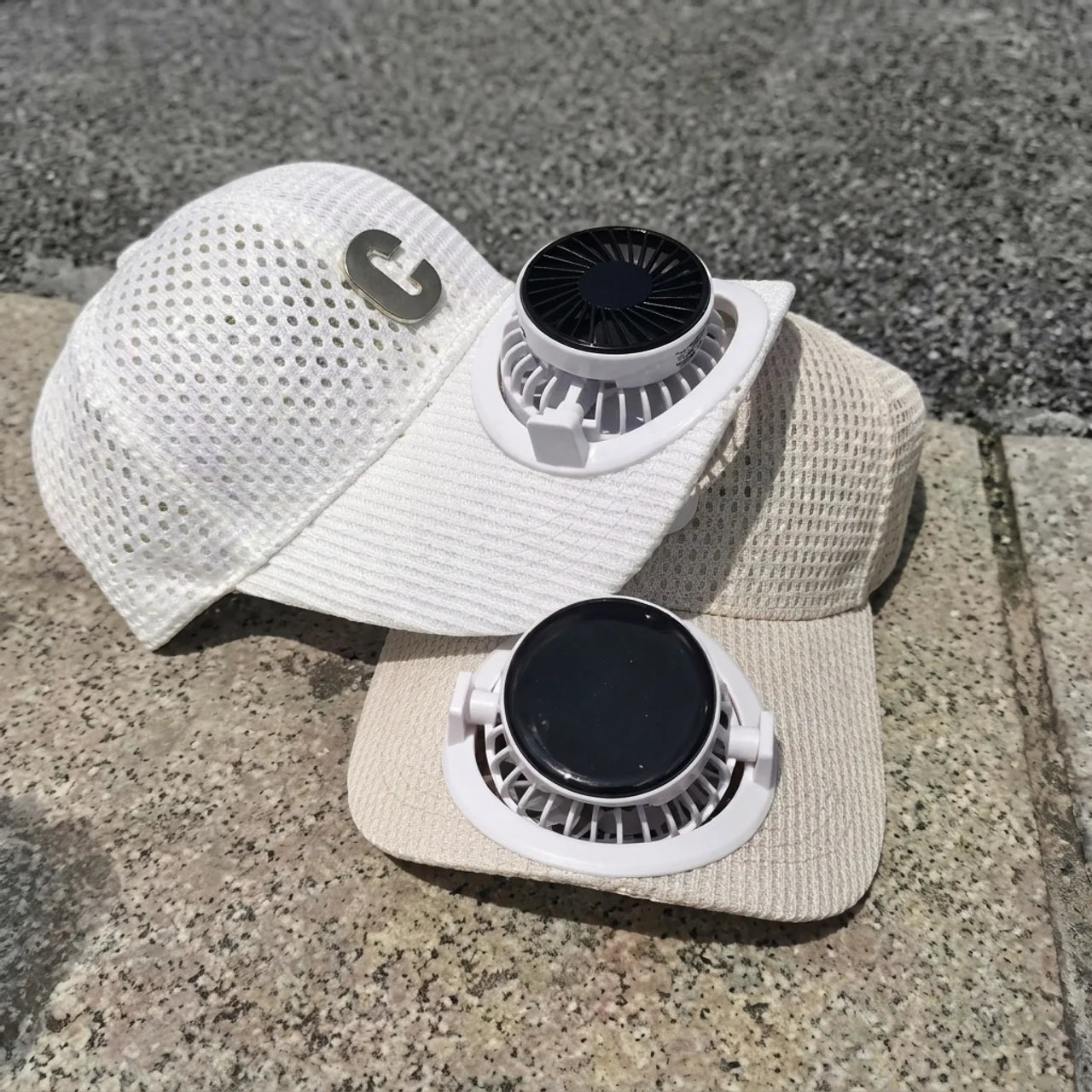 Casquette Ventilateur Solaire Rechargeable