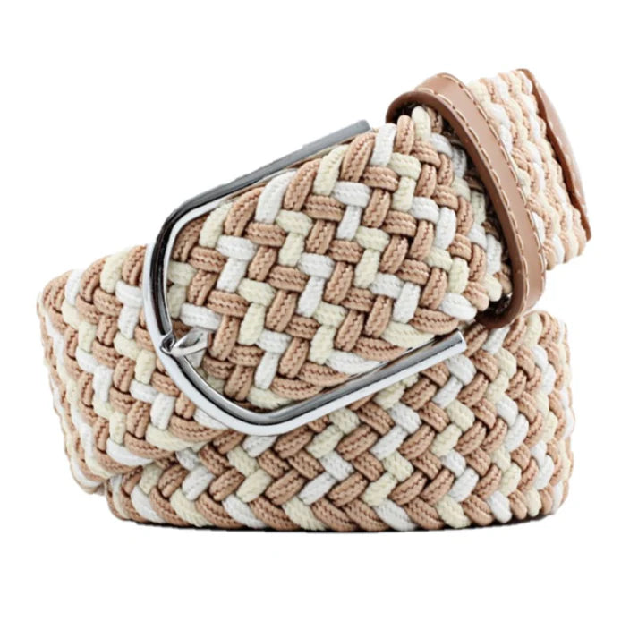 Ceinture Tressée Élastique Unisexe Multicolore
