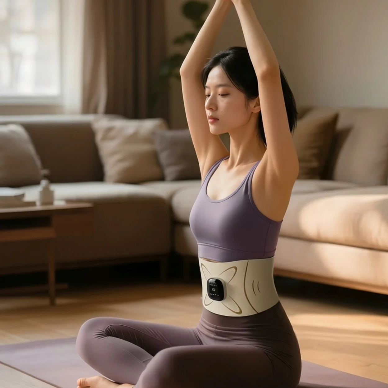 Ceinture EMS Chauffante Ventre Plat